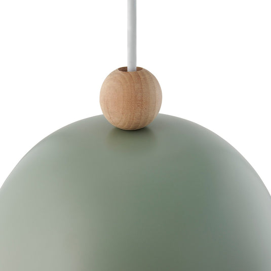 Pendente Streamlined em Tons Suaves com Detalhe em Madeira Gaston NORDLUX