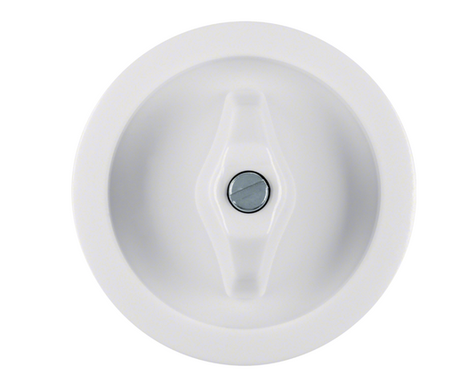 Tecla/botão rotativo branco, série 1930 - Berker