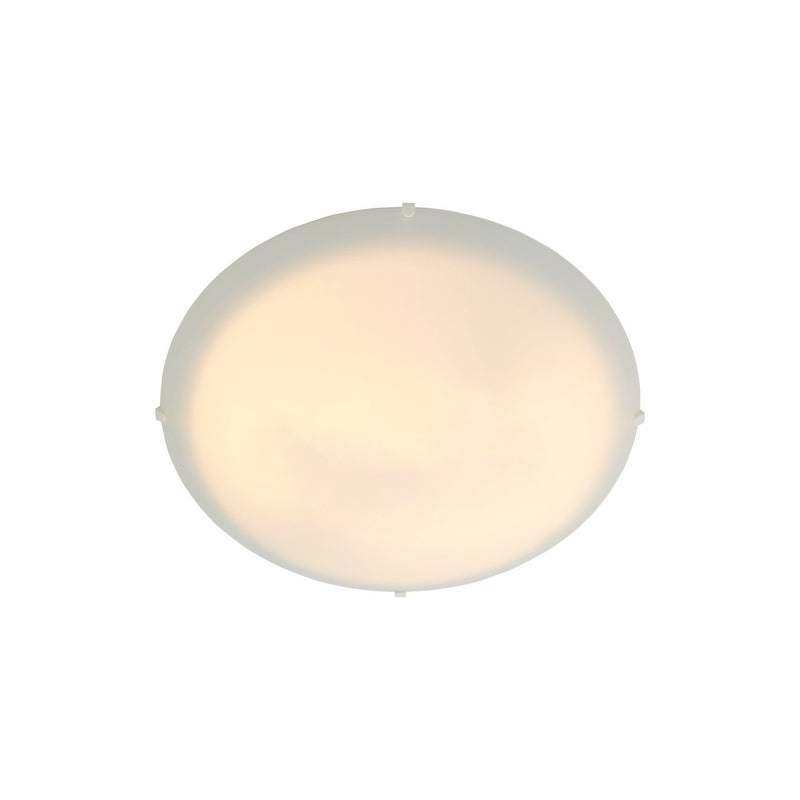 Chargez l'image dans la visionneuse de la galerie, Candeeiro de Teto Clássico com Abajur de Vidro Branco Opal Standard NORDLUX
