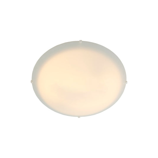Candeeiro de Teto Clássico com Abajur de Vidro Branco Opal Standard NORDLUX