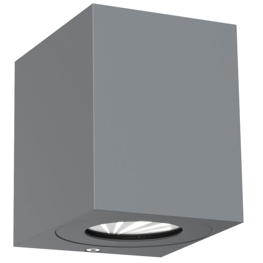 Aplique de Parede Exterior Cinzento Canto Kubi 2 NORDLUX