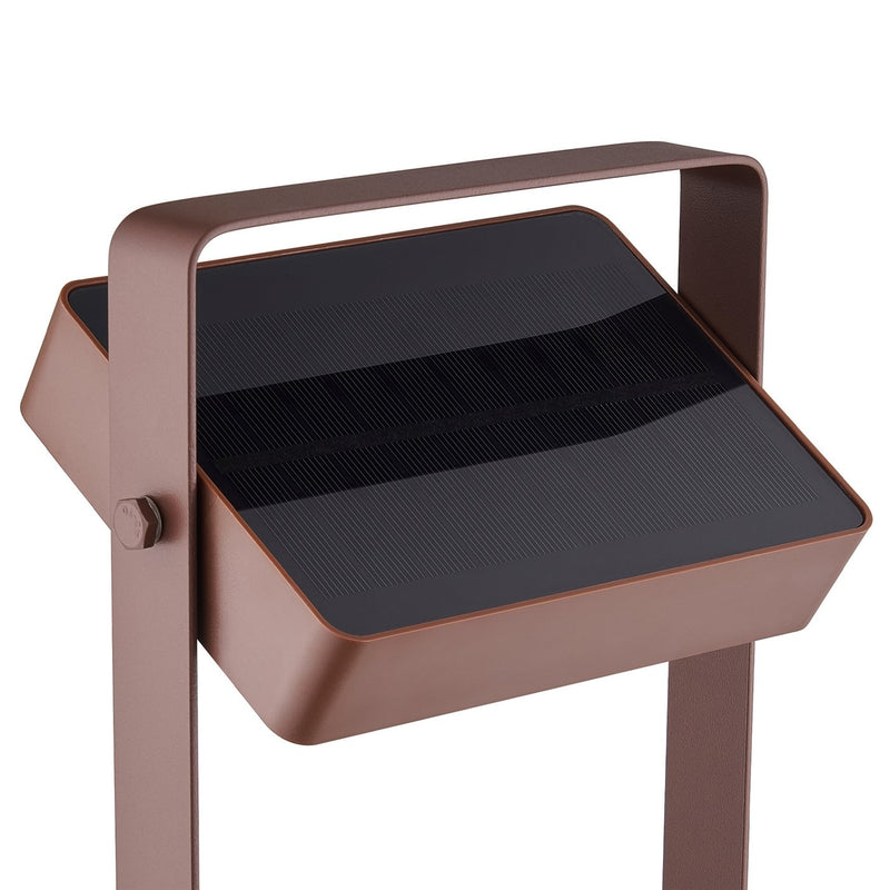 Cargue la imagen en el visor de la galería, Candeeiro Exterior Solar com Bateria Integrada Castanho SAULIO NORDLUX
