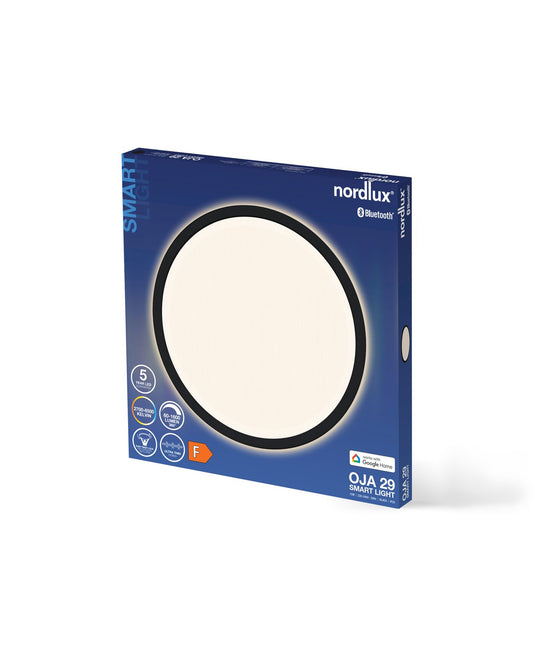 Candeeiro de Teto Preto Oja Smart 29 NORDLUX