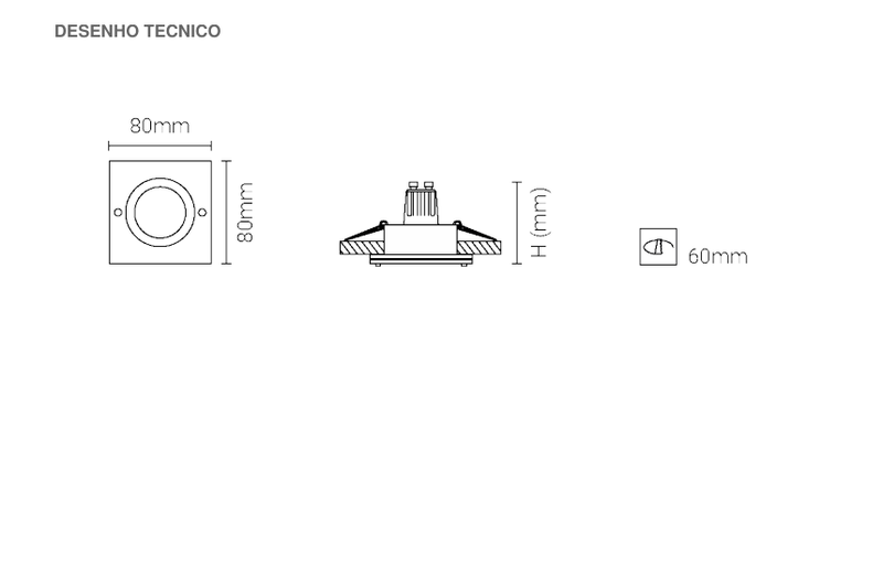Carregue imagem no visualizador da galeriaLuminária de Encastrar com Aba de Remate Tromilux
