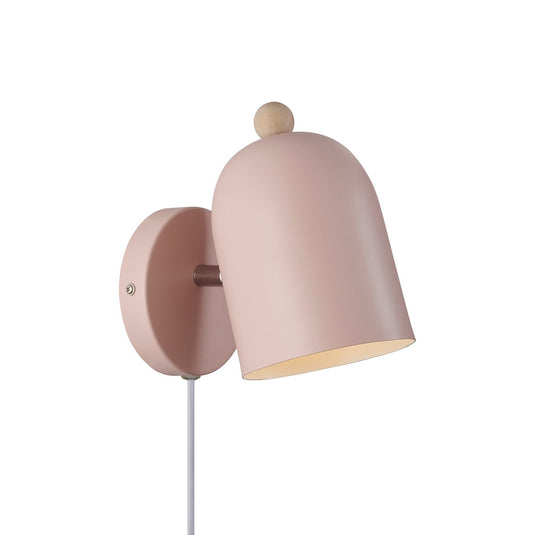 Aplique de Parede Ajustável em Metal Rosa Suave GASTON NORDLUX