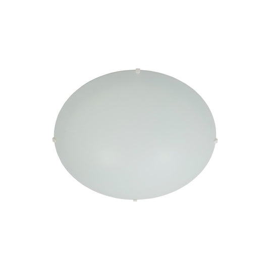 Candeeiro de Teto Clássico com Abajur de Vidro Branco Opal Standard NORDLUX