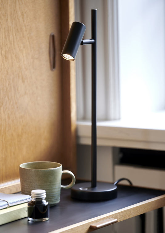 Candeeiro de Mesa Preto com Cabeça Ajustável e LED Regulável OMARI NORDLUX