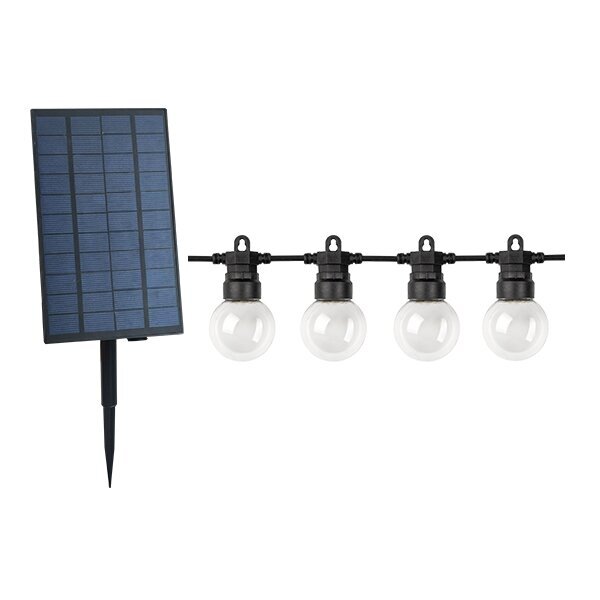 Load image into Gallery viewer, Grinalda de luzes exterior solar de 10 metros e 20 lâmpadas. Grinalda solar/cabo de arraial 
