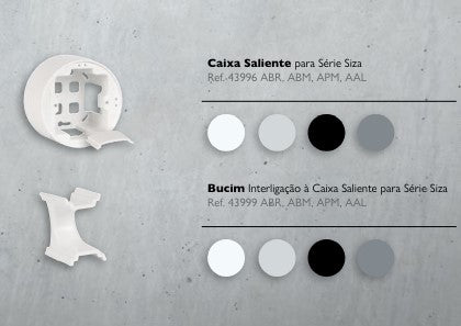 Prześlij obraz do przeglądarki galeriiCaixa Saliente Siza Vieira para tomada ou interruptor - Várias opções de cor - Série Siza - EFAPEL
