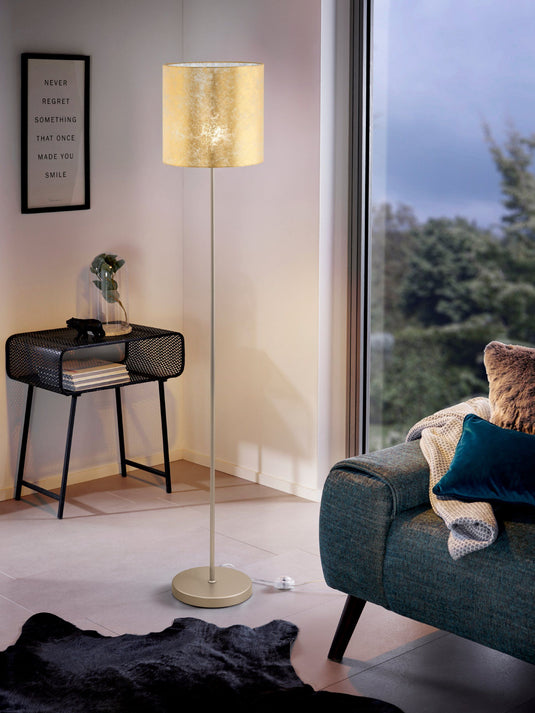 Candeeiro de pé dourado Viserbella 97647 - Eglo