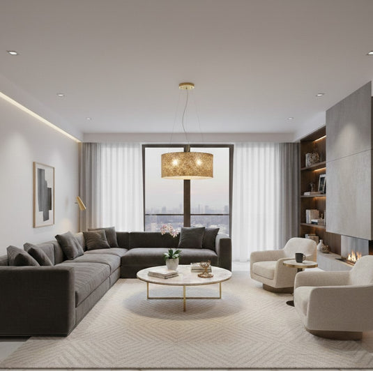 Candeeiro de teto dourado Viserbella - Ø530mm - 97644 - Eglo