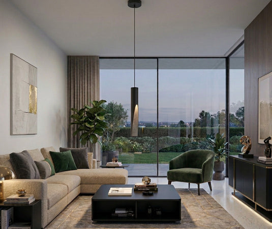 Candeeiro de teto preto e madeira Barbotto 901732 - Eglo