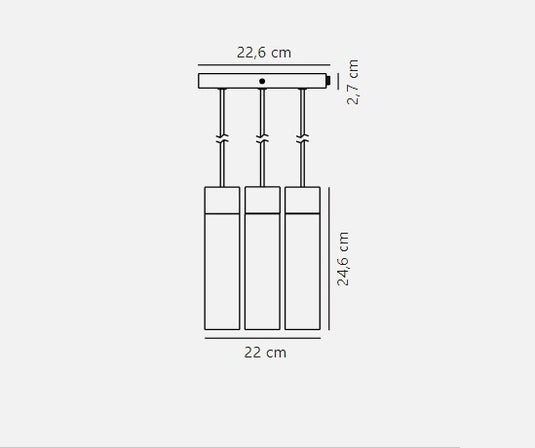 Candeeiro suspenso preto Tilo 3 - Nordlux