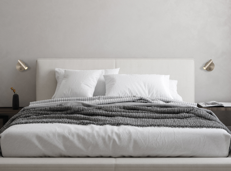 Chargez l&#39;image dans la visionneuse de la galerie, Applique murale à lumière orientable, table de chevet, finition bronze
