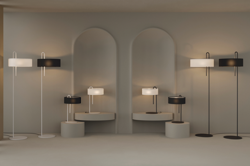 Chargez l&#39;image dans la visionneuse de la galerie, Lampe de table blanche - design par Nacho Timón
