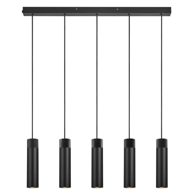 Carregue imagem no visualizador da galeriaCandeeiro suspenso preto Tilo 5 - Nordlux
