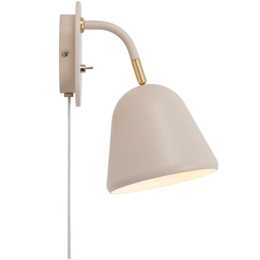 Aplique de Parede Vintage com Detalhes em Latão Bege FLEUR NORDLUX