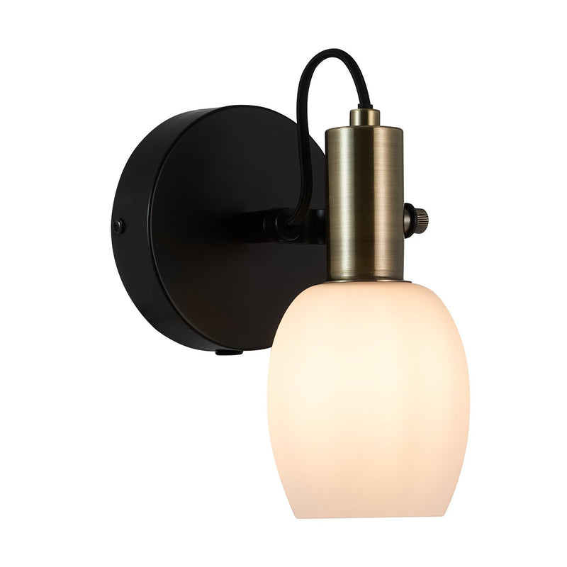 Carregue imagem no visualizador da galeriaAplique de Parede Preto ARILD NORDLUX
