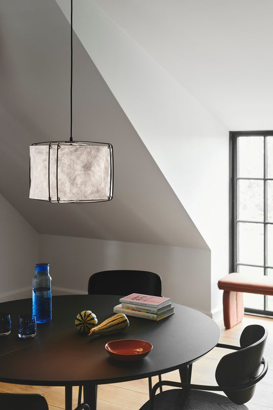 Candeeiro suspenso com sombra em papel crinkled Cardine NORDLUX