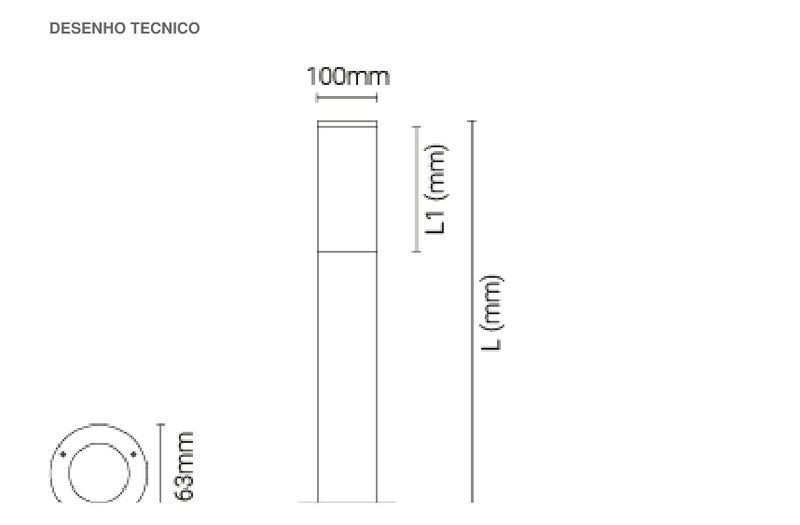 Carregue imagem no visualizador da galeriaLuminária Saliente de Piso para Exterior Tromilux
