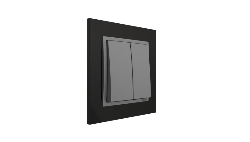 Chargez l&#39;image dans la visionneuse de la galerie, Interrupteur double/interrupteur de lustre nickel/gris, Logus 90 Metallo - Kit complet 
