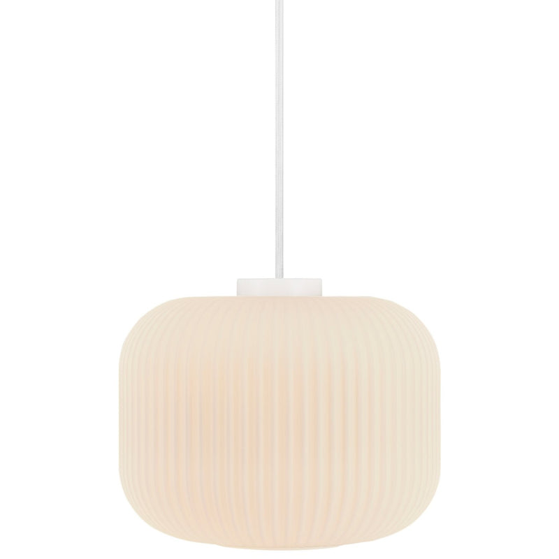 Load image into Gallery viewer, Candeeiro de Teto Suspenso em Vidro Opalino Branco Milford NORDLUX
