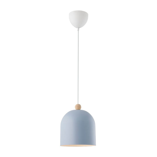 Pendente Azul com Detalhe em Madeira Gaston NORDLUX