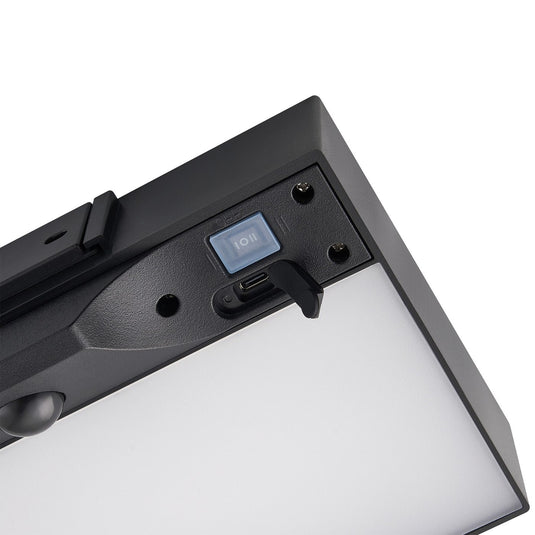 Aplique de Parede Solar Preto com Sensor de Movimento MONAY NORDLUX