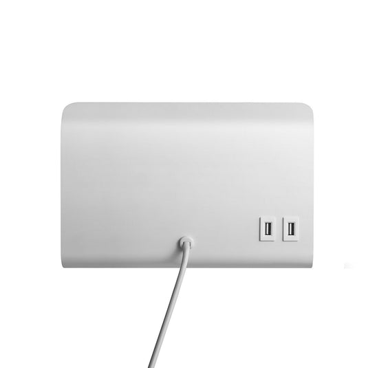 Aplique de Parede Multifuncional com Prateleira e USB ROOMI NORDLUX