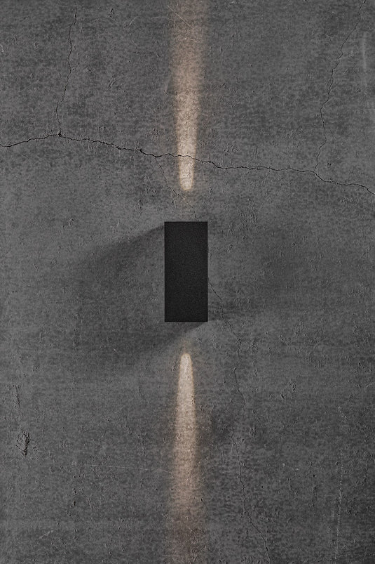 Aplique de Parede Exterior Preto ASBOL KUBI NORDLUX