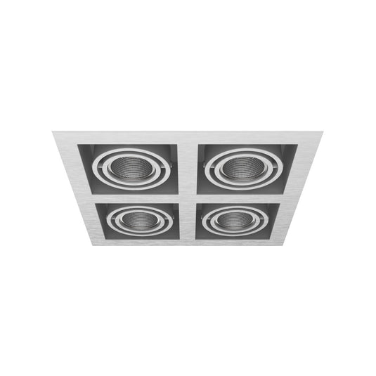 Luminária de Encastrar com Aba de Remate e Luz Orientável Tromilux