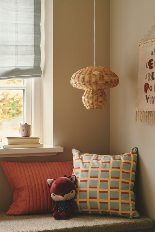 Candeeiro Suspenso Pequeno em Rattan Allie NORDLUX