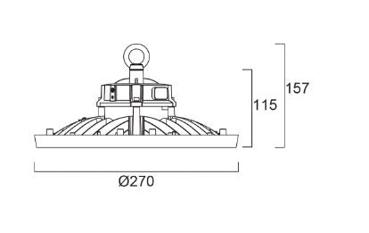 Load image into Gallery viewer, Campânula led start higbay IP65-72w-150W-10000lm-20000 lm sylvania
