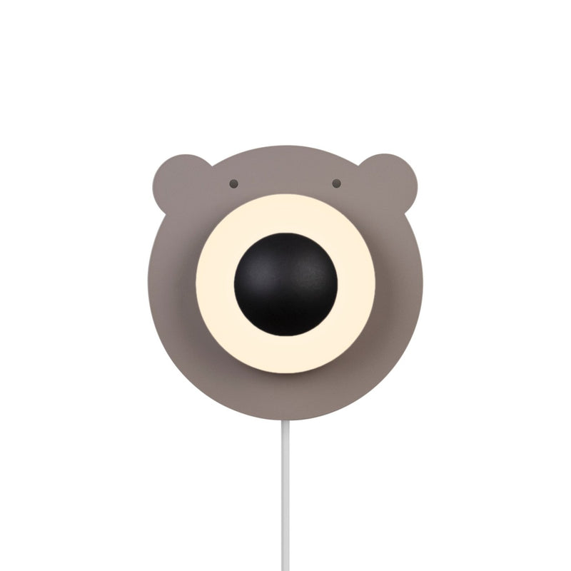 Carregue imagem no visualizador da galeriaAplique de Parede Infantil com Vidro Opalino BRUNA BEAR NORDLUX
