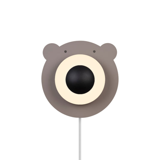 Aplique de Parede Infantil com Vidro Opalino BRUNA BEAR NORDLUX