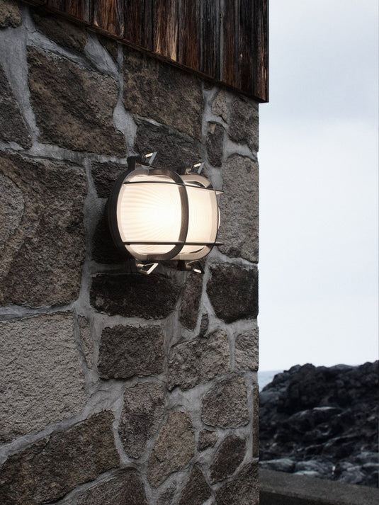 Aplique de Parede Exterior em Níquel HELFORD NORDLUX