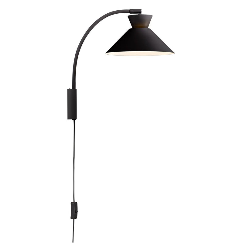 Carregue imagem no visualizador da galeriaAplique de Parede Preto DIAL NORDLUX
