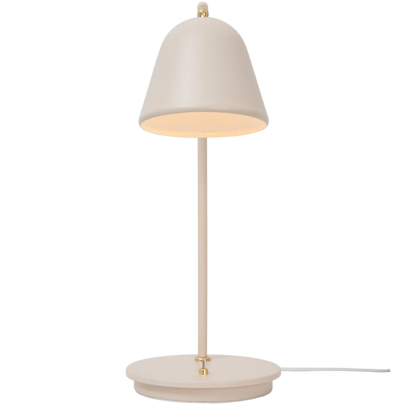 Cargue la imagen en el visor de la galería, Candeeiro de Mesa Bege com Detalhes em Latão e Cabeça Ajustável FLEUR NORDLUX
