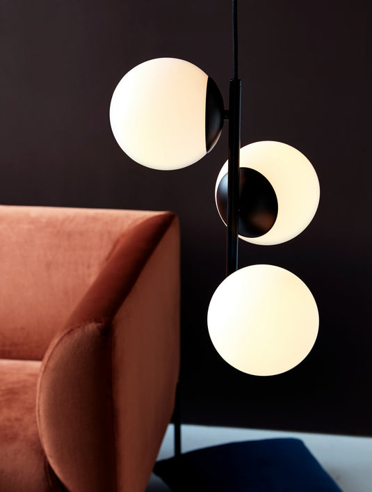 3-Spot Pendant Black Lilly NORDLUX