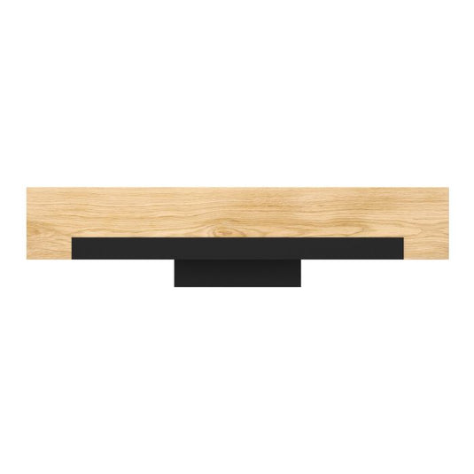 Aplique de Parede LED com Madeira e Aço Preto CAMACHO EGLO