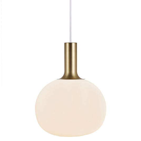 Candeeiro suspenso em vidro soprado branco ALTON NORDLUX