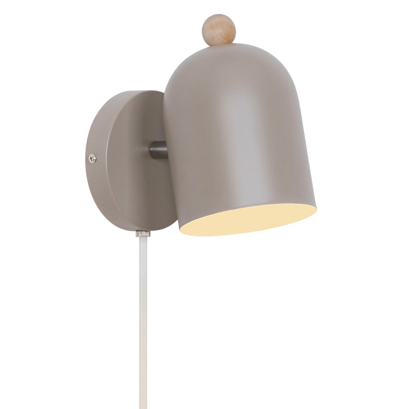 Cargue la imagen en el visor de la galería, Aplique de Parede com Abajur Flexível Castanho Claro Gaston NORDLUX
