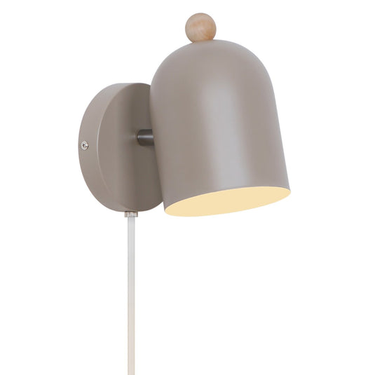 Aplique de Parede com Abajur Flexível Castanho Claro Gaston NORDLUX