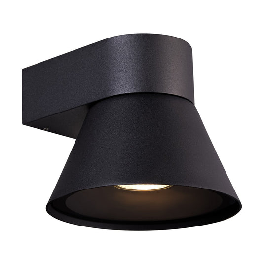 Aplique de Parede com Abajur Cónico Preto KYKLOP NORDLUX