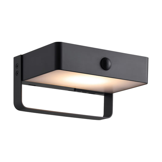 Aplique Solar Preto com Sensor de Movimento SAULIO NORDLUX