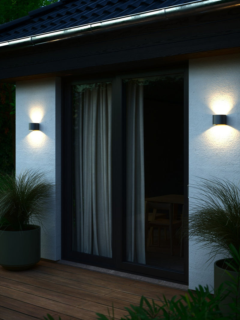 Chargez l'image dans la visionneuse de la galerie, Aplique de Parede Exterior LED com Luz Bidirecional Anthracite NORDLUX
