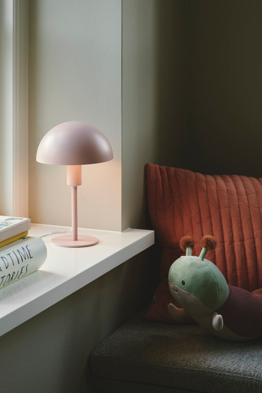 Candeeiro de Mesa Miniatura em Metal Rosa Suave ELLEN NORDLUX