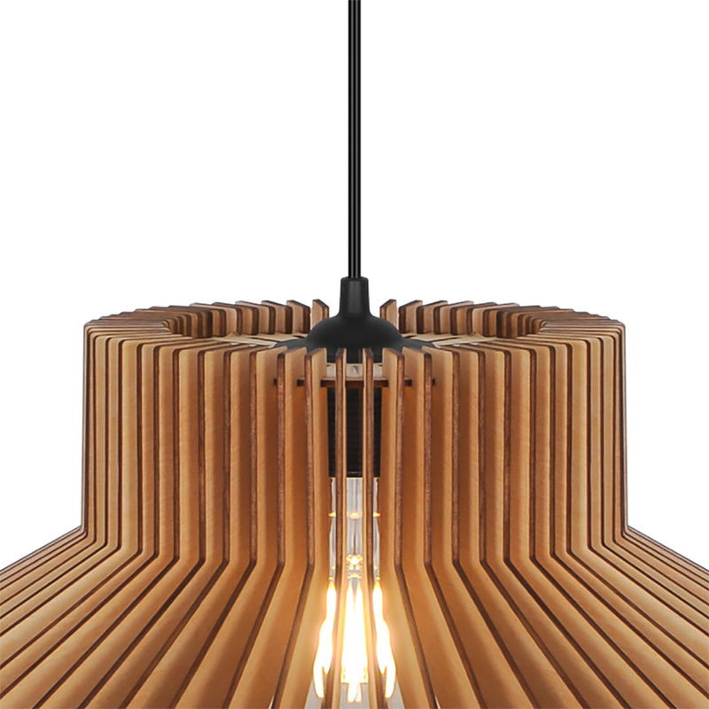 Load image into Gallery viewer, Candeeiro de Teto Suspenso em Madeira Natural MANAGO NORDLUX
