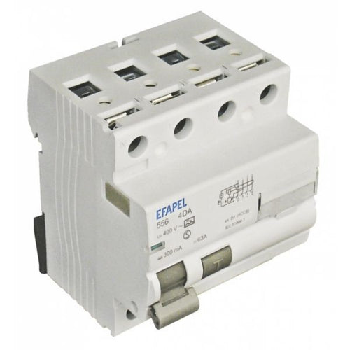 Interruptor Diferencial Efapel 25A 30ma 400V AC 4 Mód 