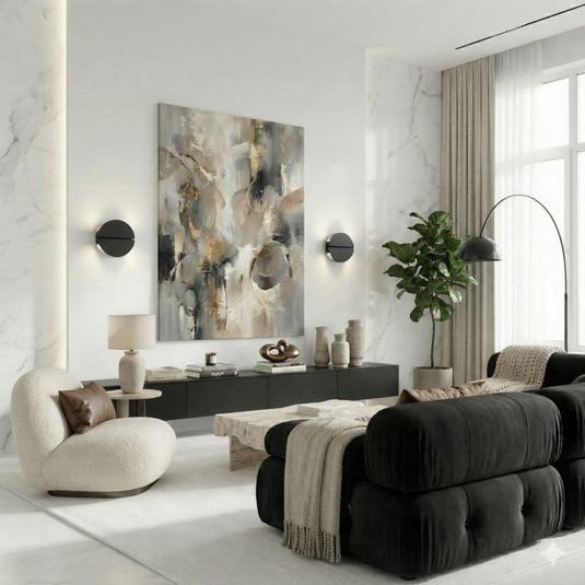 Aplique de parede preto PIANOSA com iluminação ajustável - Eglo